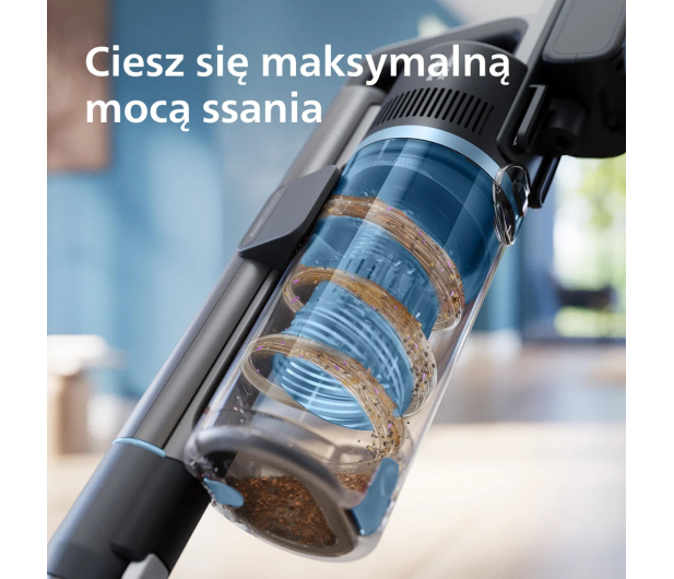 Philips XC7163/01 Odkurzacz pionowy Aqua Pet, niebieski - 1486259 - zdjęcie 8